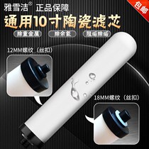 Universal 10 Inch Ceramic Filter Core Home Kitchen Straight Drinking Bench Water Purifier Filter Thread Descaling