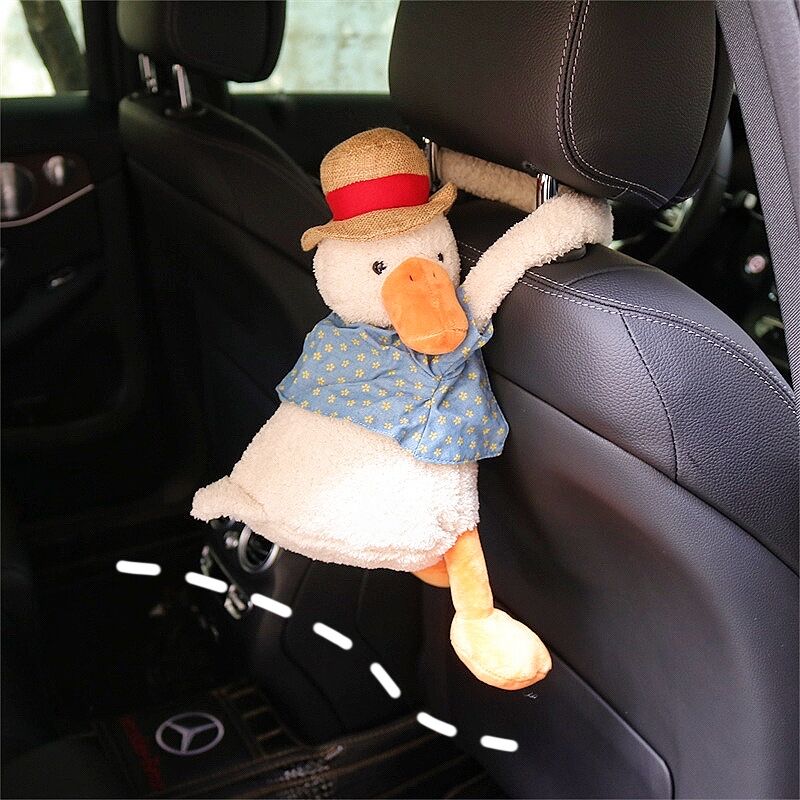 Car back seat tissue box pumping creative car multi-function seat back hanging toilet paper box net red carton bag for car