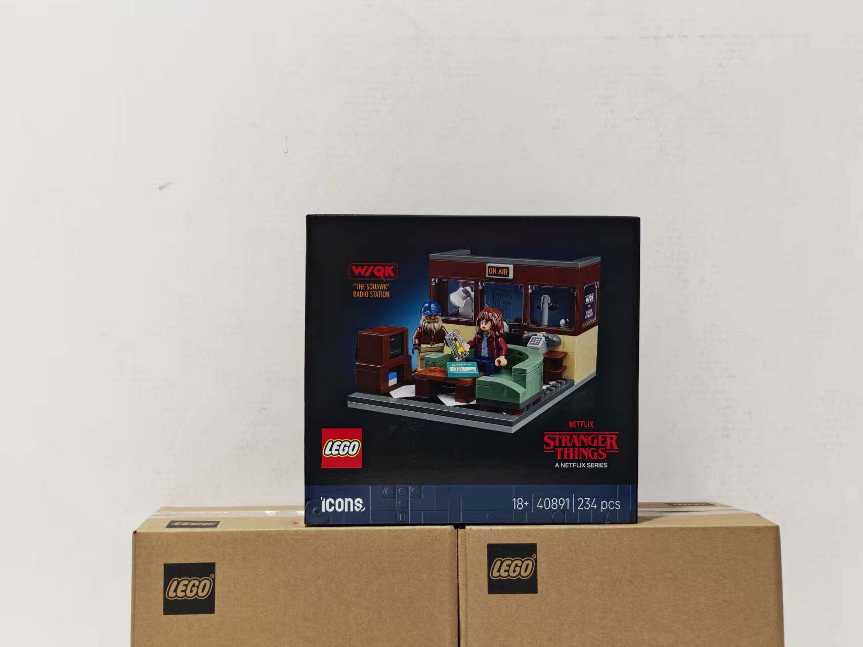 LEGO乐高ICONS系列40891怪奇物语:WSQK 广播电台积木玩具收藏新品