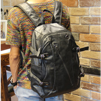 2022 Europe Station Double Shoulder Bag Men Wave Leisure Backpack Mens Bag Computer Bag Large Bag Large Capacity Travel Bag