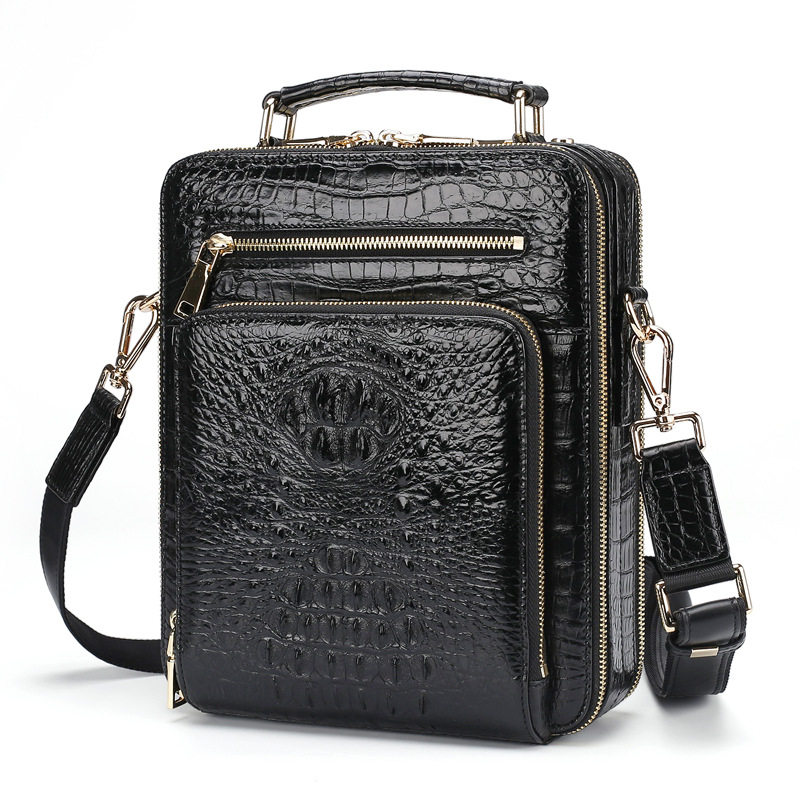 The new fashion classic crocodile skin male bag business leisure bag bag for the new 2022 style cabinet