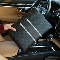 Special Cabinet 2022 New Casual Mens Hands With Bag Printed Hand Grip Bag Large Capacity Business Plaid Hand Grab Bag
