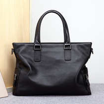 2022 mens handbag Yoko leather bag mens handbag hand held business cow leather single shoulder computer inclined satchel bag casual bag