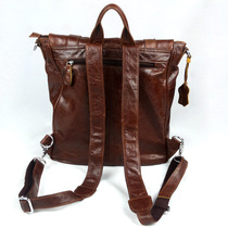 Counter 2022 New Backpack Casual Fashion One Shoulder Messenger Bag Genuine Leather Retro Fashion Mens Backpack