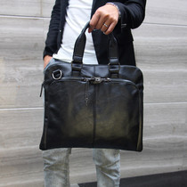 2022 New Messenger Bag Casual Shoulder Bag Mens Bag Genuine Leather Business Handbag Square Leather Lock Briefcase