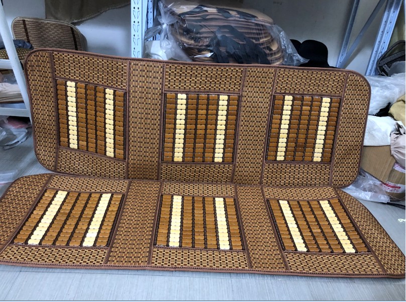 Double-row van rear 3 people with special seat bamboo sheets cool mat trio set to cool mat