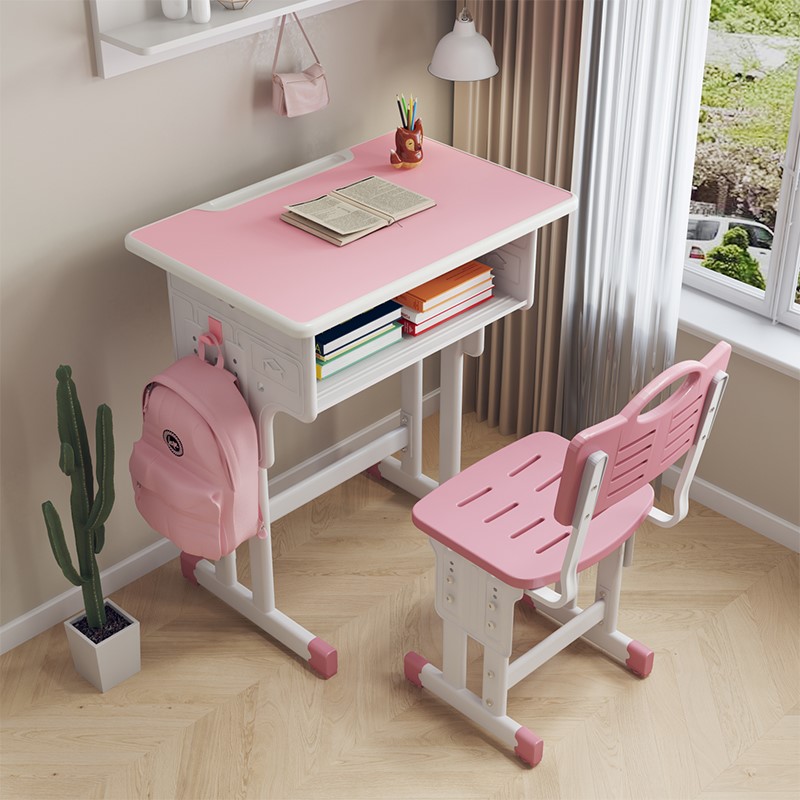 School Tongan elementary school student book table and chairs suit children study table home desk girl children class table and chairs