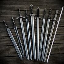 The Longquan citys integrated sword hand forged and made pattern steel torsion grain sword long sword The sword and Tang cross knife weapon is not open to the end