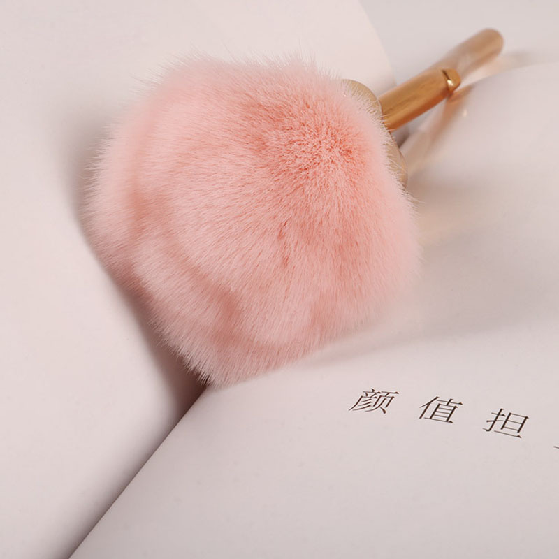 Loose powder brush a large rose makeup brush portable new manicure dust blush trim brush eye shadow brush