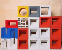 Foamed ceramic hollow bricks lightweight double-sided porous bricks internet celebrity art partitions decorative shapes cement hollow bricks