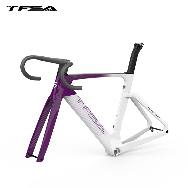 Tfsa Jh10 Disc Brake Thru-Axle New Wind-Breaking Carbon Fiber Road Bike with Eps Technology and Integrated Carbon Handlebars Tfsa Jh10 Disc Brake Thru-Axle New Wind-Breaking Carbon Fiber Road Bike with Eps Technology and Integrated Carbon Handlebars