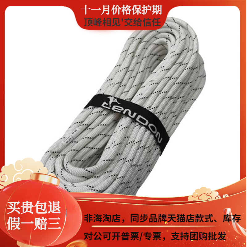 Czech TENDON Static 10mm downhill rescue caving rope technical operation without extension static rope