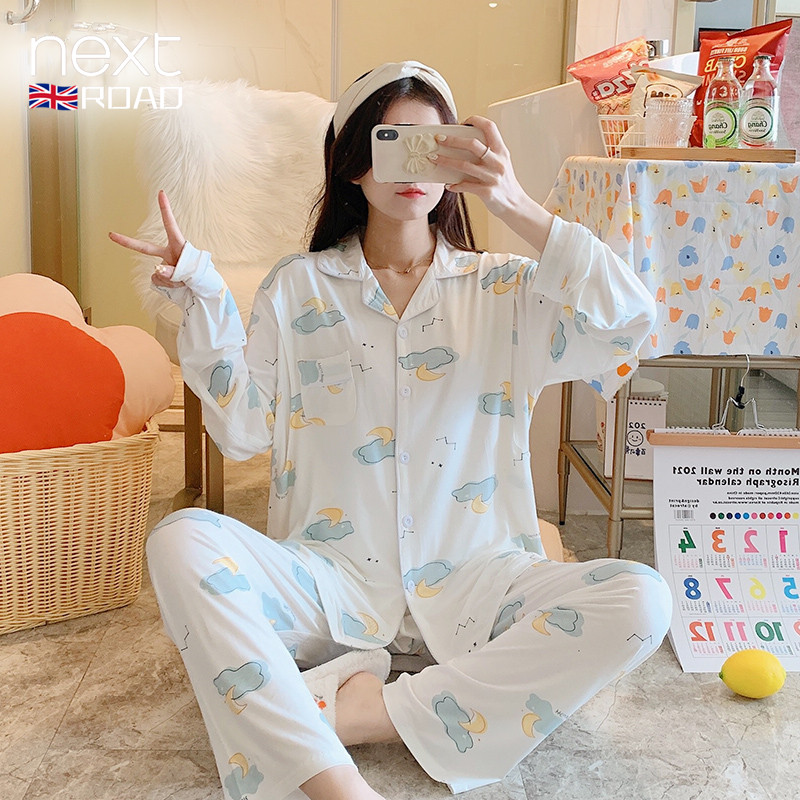 British Next road maternity pajamas summer thin section modal October spring and autumn confinement clothing confinement cap confinement shoes
