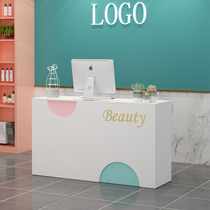 Light luxury art modern small counter simple cashier yoga beauty nail barber shop girls clothing front bar