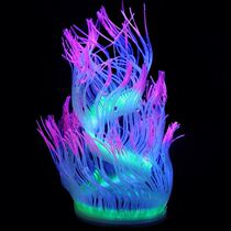 Fish tank ever-changing sea anemone landscaping decoration simulated coral large lotus leaf aquarium landscaping package decorative rockery and water plants