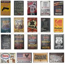 Retro tin painting bar cafe home wall decoration hanging painting personalized hanging metal crafts