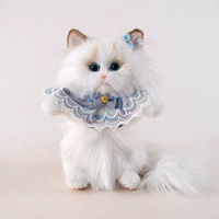 Синий шарф, шпильки для волос, цвет