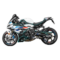 Apply 23 BMW S1000RR-M forged carbon fiber sticker tank protection Applia Flower Accessories Retrofit
