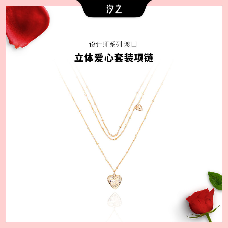 Xizhi Jewelry Original Necklace 925 Sterling Silver 18K Gold Plated Necklace Temperament Light Luxury Long Chain Pendant Niche Clavicle Chain