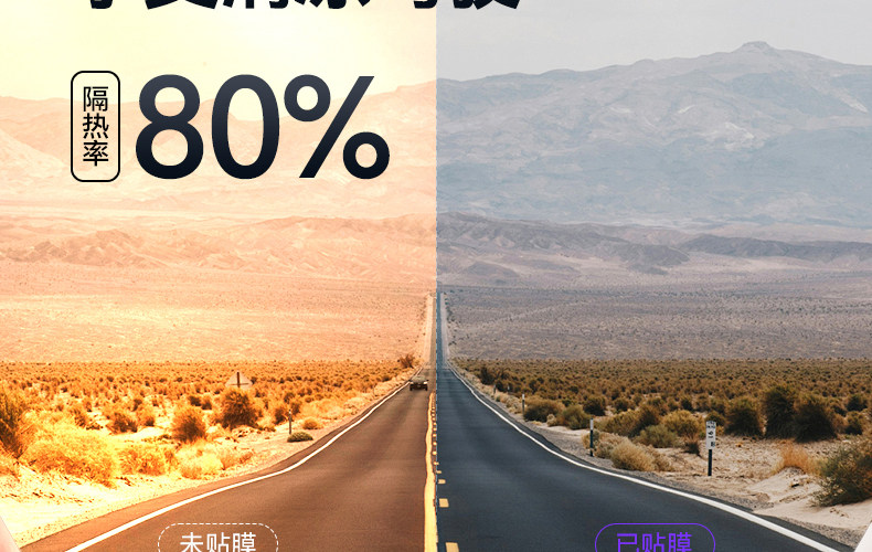 Imperial Insulation Purple Film Car Window Tint Sunscreen Heat Insulation Solar Film Front Windshield Anti-Explosion Privacy Full Car Film