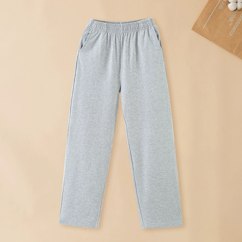 Детская летняя форма для школьников, синие тонкие штаны для мальчиков, свободный прямой крой