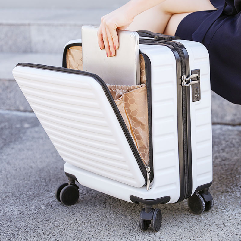 Luggage ins net red female password box suitcase male 20 inch boarding case student leather trolley box universal wheel