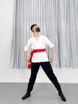 Mens Han dance costumes Yangko costumes custom-made practice costumes ethnic minority performance costumes art examinations Dabei dance styles