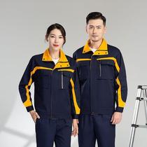 Welder pure cotton mens and womens suits auto repair factory tops wear-resistant labor protection suits construction site cleaning spring and autumn customization