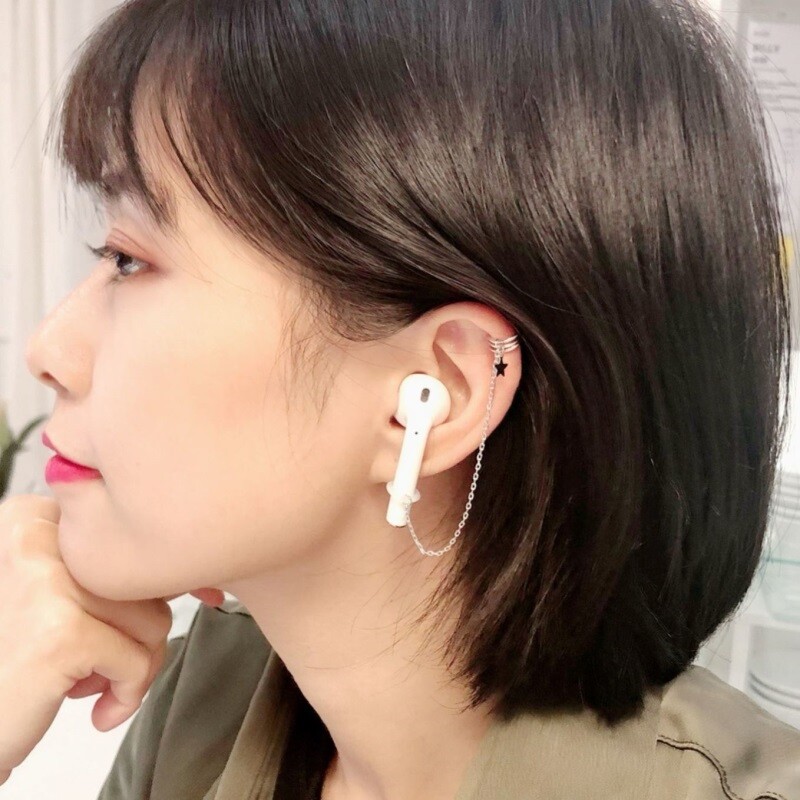 airpods wireless Apple Bluetooth headset anti-drop artifact Korean ear clip anti-lost chain without ear hole ear bone clip