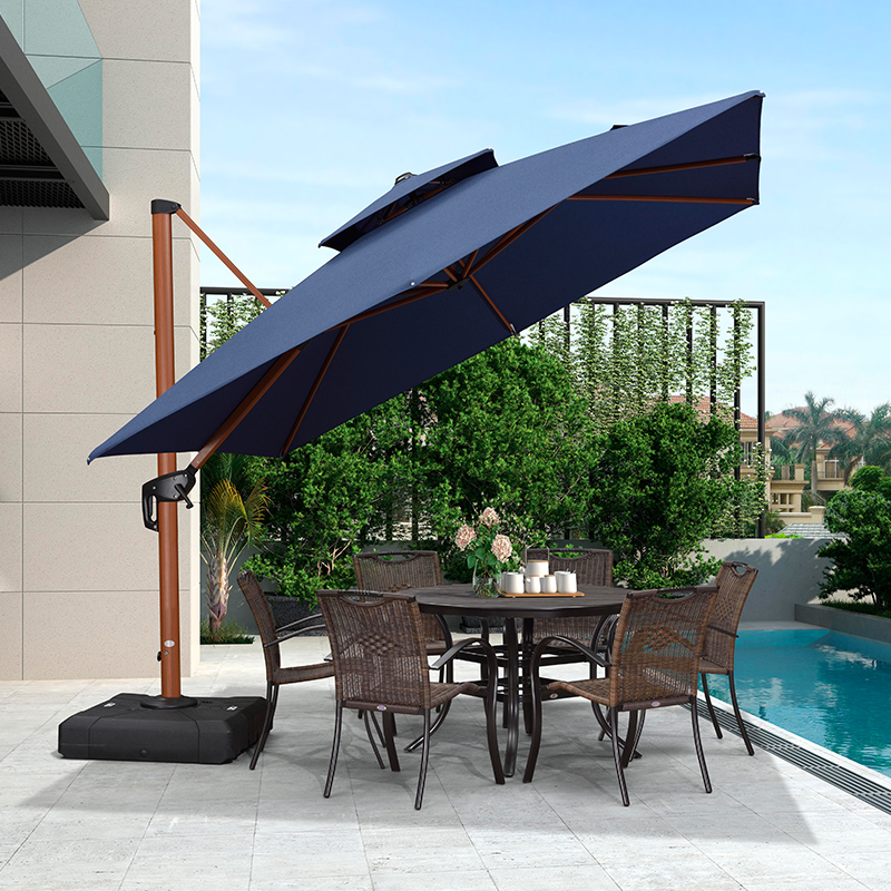 Outdoor Purple Outdoor Parkshade Sunbrella Rural Villa Outdoor Terrace Rome Umbrella Park Outdoor Park Umbrella Umbrella
