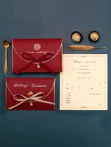 Wedding Appreciation Banquet Invitation to Celebrate New Products Korean-style Simple Atmosphere Paper Wedding Post 2021