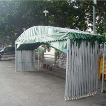 Steel frame shed assembly folding rain push-pull greenhouse shrinkage sunshade activity telescopic tent mobile night market food stall