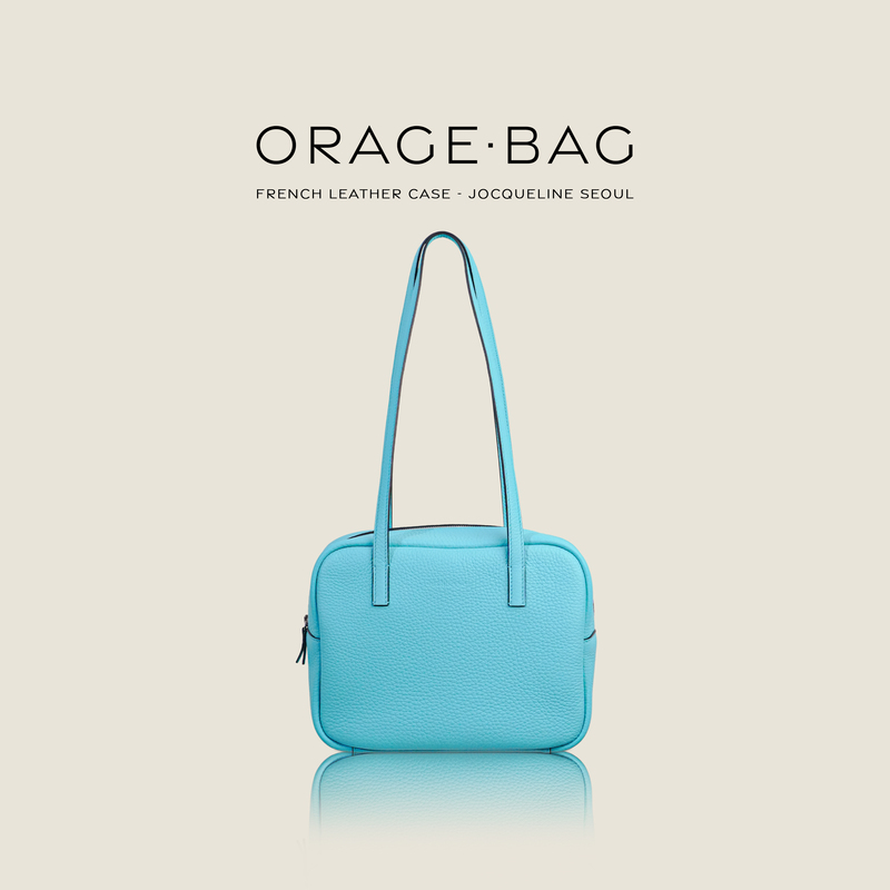 Jocqueline French Imported Leather Orage Bag Medium Size