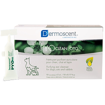 Dermocent Ear Drops Ear flora regulation for cats and dogs with otitis externa and ear canal cleaning