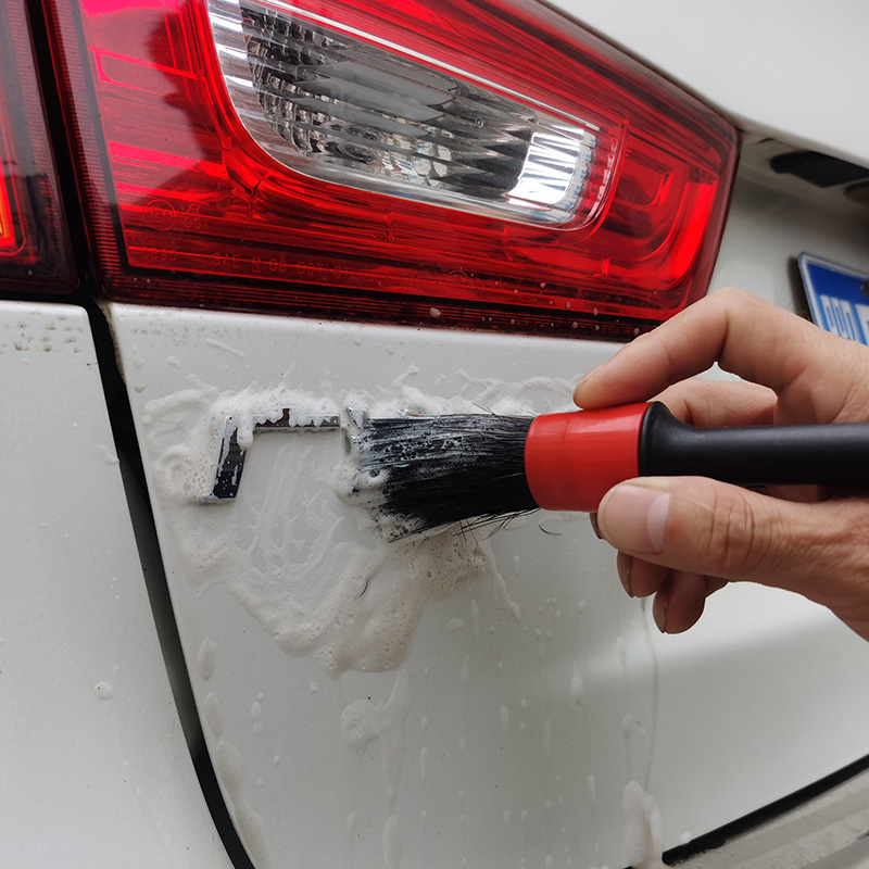 Beauty tools car wash bristle brush soft bristle cleaning brush interior cleaning gap car with fine wash car detail brush