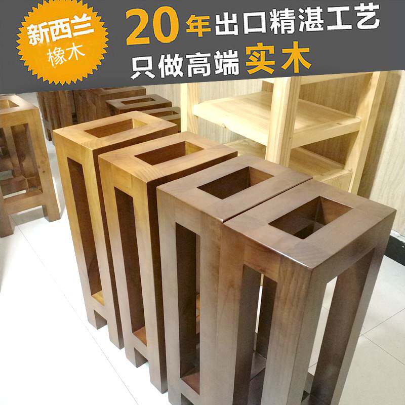 Imported oak solid wood speaker tripod wooden floor audio rack small bookshelf box shelf surround bracket can be customized