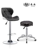 Milk tea shop stool Batai 55 seat height 60cm bar chair backrest plus high pedal single wine tasting table and chairs cm