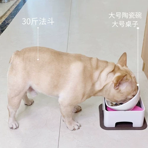 СОБАКА Керамическая японская питомца обеденный стол для собачьего корма для собачья миска плоская лицевая чаша для собачья чаша не сокрушающая диагональная миска для рота метод одиночной миски