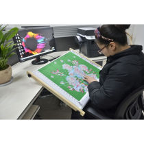 2017 new wooden adjustable cross-stitch tool embroidery stretcher large square embroidery frame embroidery stand hand-held clip-on embroidery