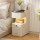 Бежево-серая прикроватная тумбочка small cabinet smart mini с замком для отпечатков пальцев 2024 новый дизайнерский маленький шкаф низкий шкаф mini 0