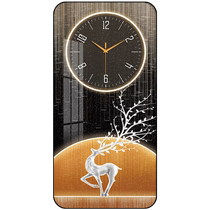 Modern light extravagant horloges suspendues Salle de vie Mode 2024 new Xuanguan Decorative Painting Restaurant Table Hanging Wall Horloge silencieuse