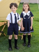 Navy Wind Kindergarten Garden clothes Primary school uniforms Summer Inn Wind class clothes for children Admission photos Out of service