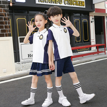 Kindergarten Garden Clothing Summer Clothing Sports Class Clothes College Wind Children School Uniforms Elementary School Students Yingren Suit Graduation Photo Clothes