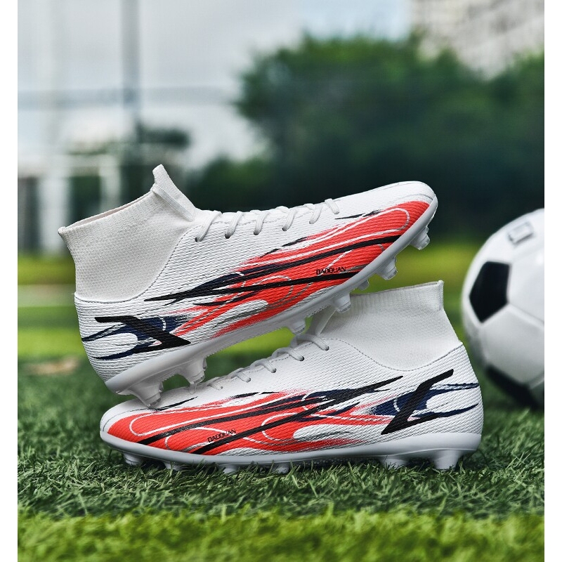 Warrior Cr7 Assassin Football Shoes with Studs for Men and Women, Student and Adult Training Shoes, Long Studs, Messi Predator, Non-Slip and Durable