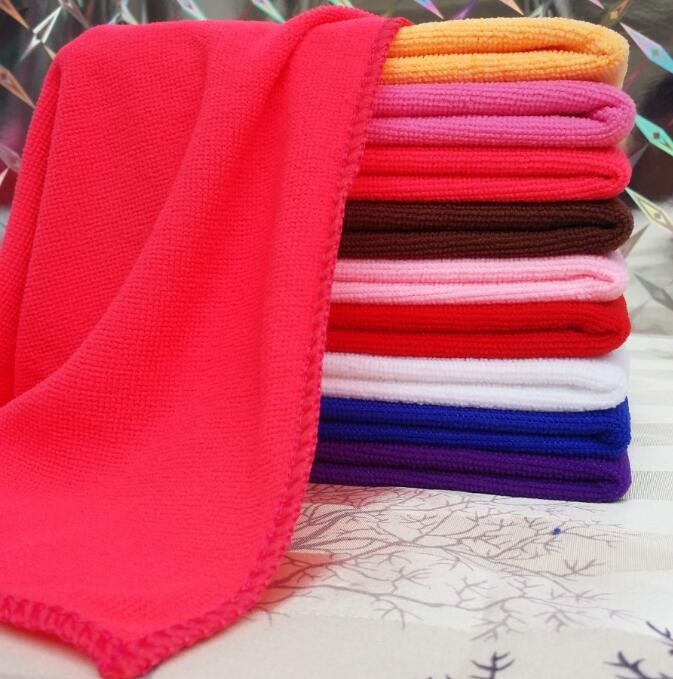 Ultra fine fiber Non pure cotton soft small square towels Gift Rag Hook White Nursery Water Absorbent Towel