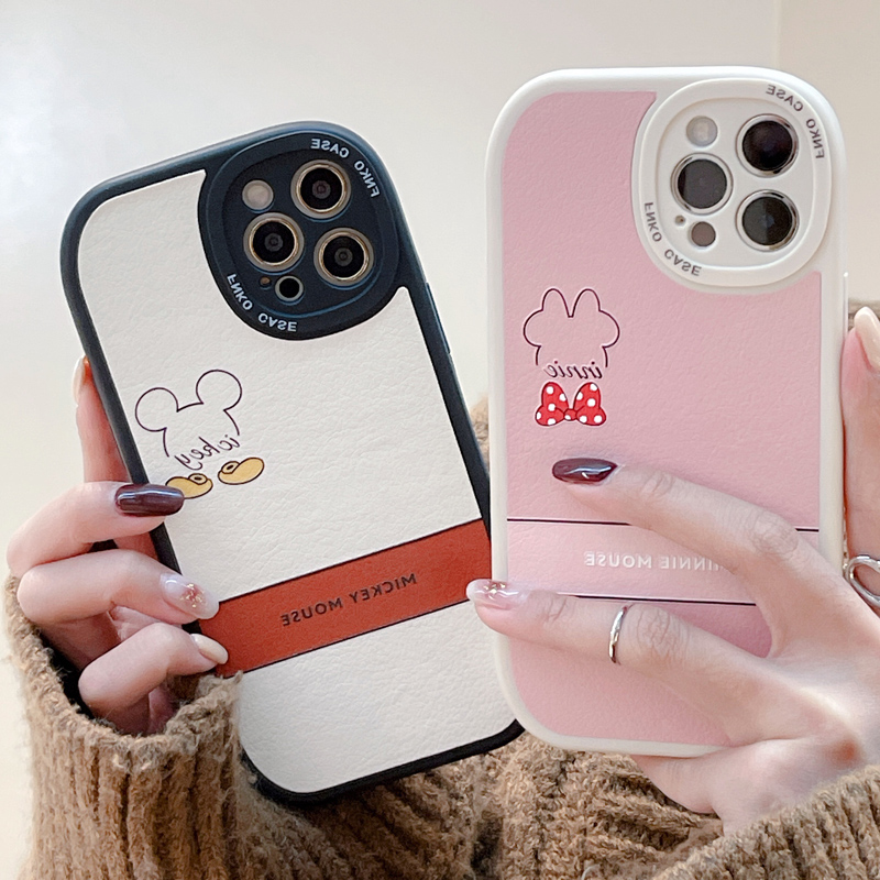 Suitable for iPhone13 mobile phone protective shell cartoon Mickey new Apple 13promax protective sleeve silicone anti-fall 12promax net red skin pattern female 11promax