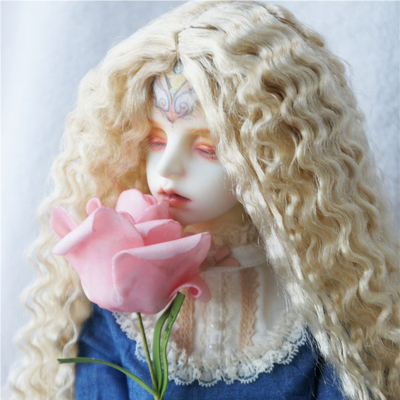 taobao agent Junyu BJD doll wig Blythe imitation horse -haired SD pastoral American foam noodle long curl (JD220)