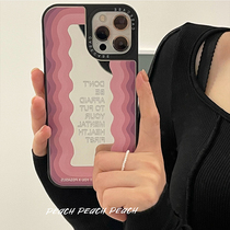 Peach shell princess magic mirror iphone13 mobile phone shell suitable for apple 12 11promax protective sleeve x silicone xr female xsmax new 8plus soft 7 make-up mirror