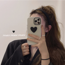 Peach shell minimalist solid loving iphone13 mobile phone shell suitable for apple 12 11promax protective sleeve x silicone xr female xsmax new 8plus transparent soft shell