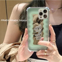 Peach shell ins princess magic mirror iphone13 mobile phone shell suitable for apple 12 11promax protective sleeve x silicone xr teenage xsmax new 8plus soft 7